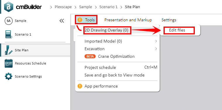 2D drawing overlay in cmBuilder.png