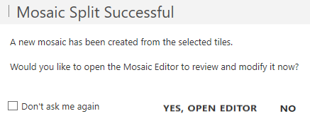 Mosaic Split Successful.png