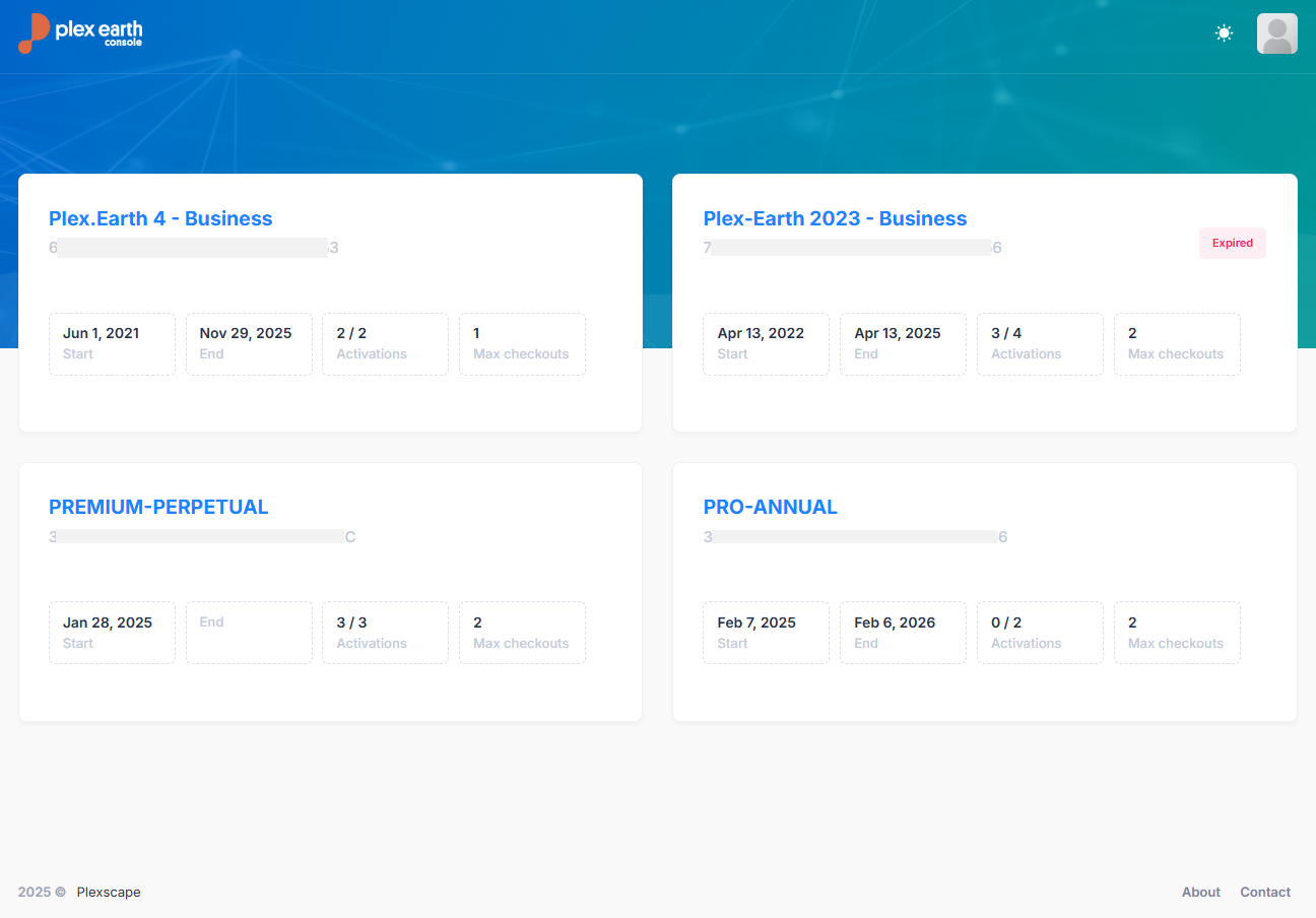 Plex-Earth Console Dashboard.png