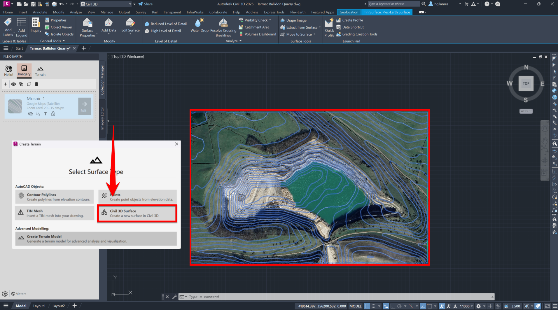 Create C3D Surface using PE26.png