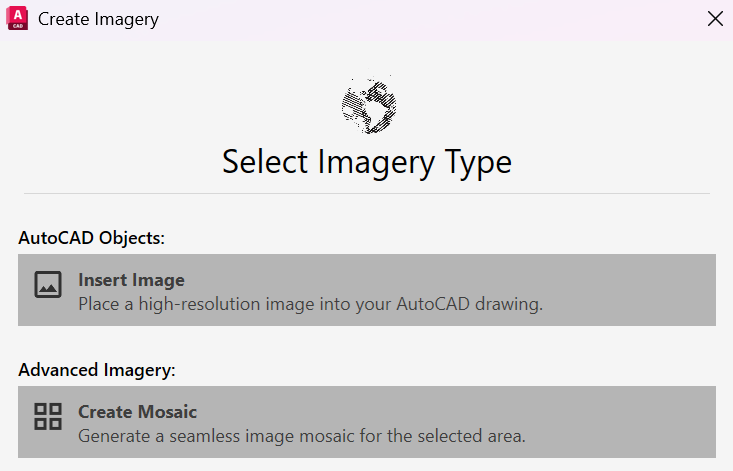 Timeline: Select Imagery Type