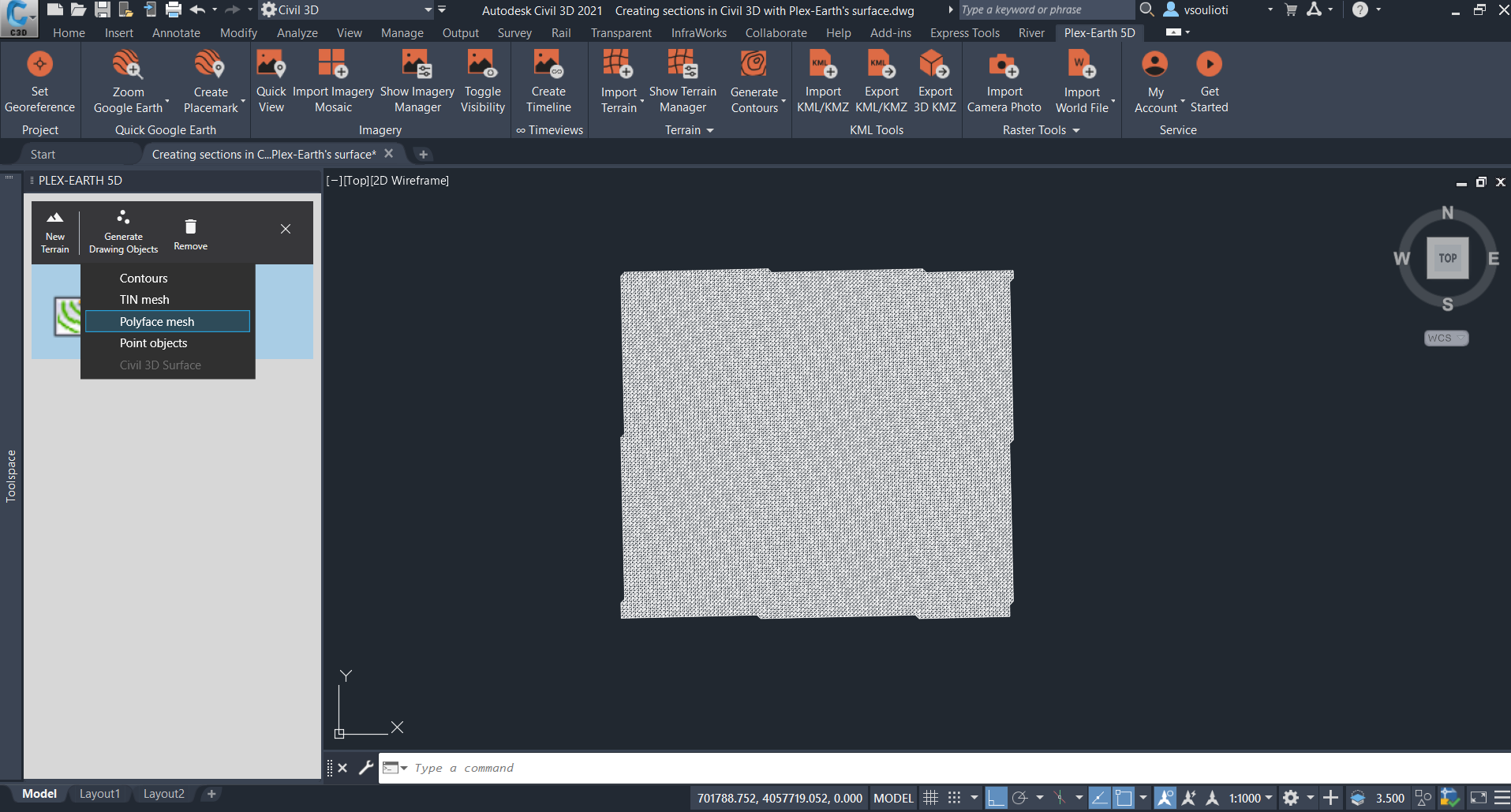 Autodesk Civil 3D Help, About Creating 3D Meshes