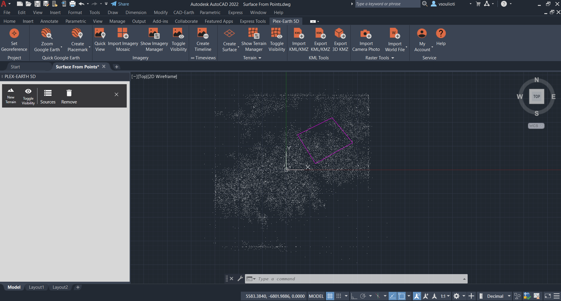 Civil 3D Surface from Contours