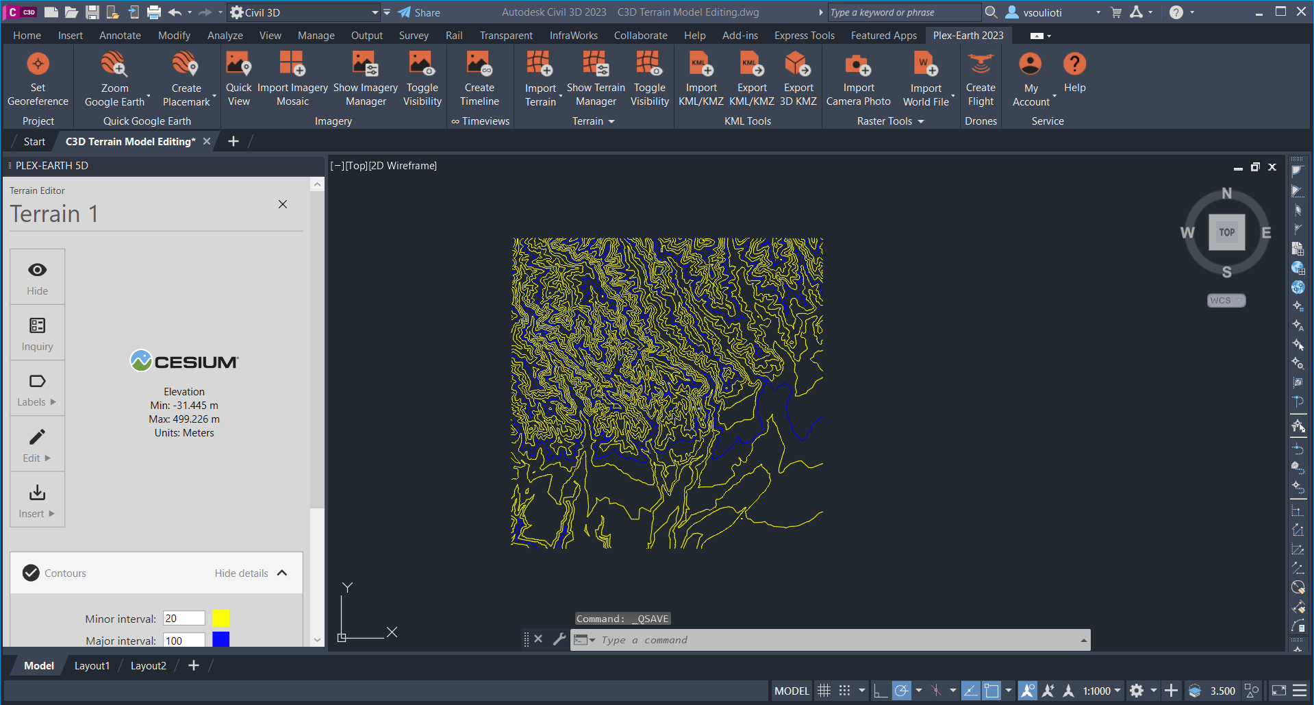 Autodesk Civil 3D Help  About Using Contour Data in Surfaces