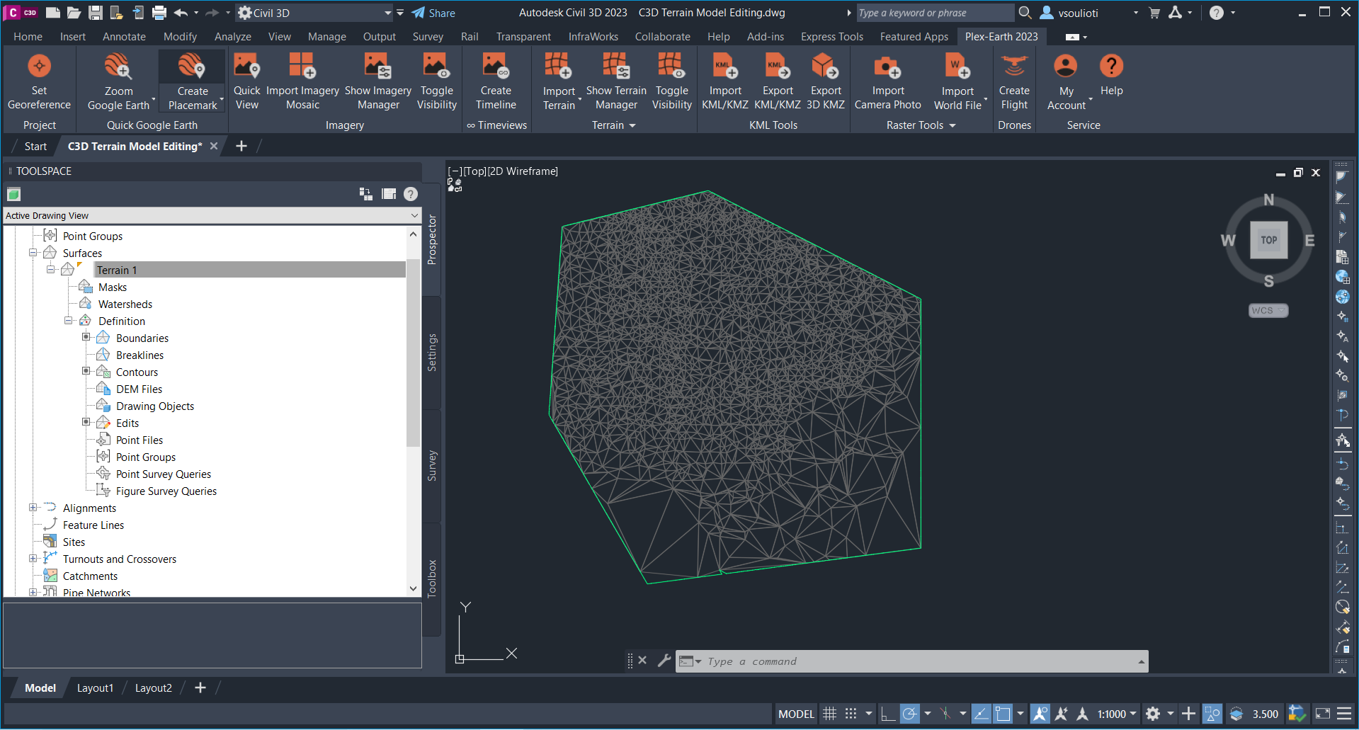 Autodesk Civil 3D Help  About Minimizing Flat Areas in a Surface